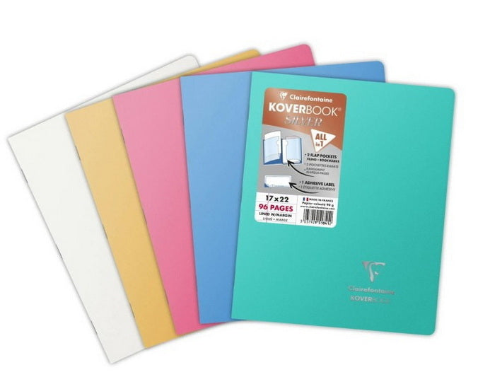Koverbook sv stap.17x22cm rul.96p asst