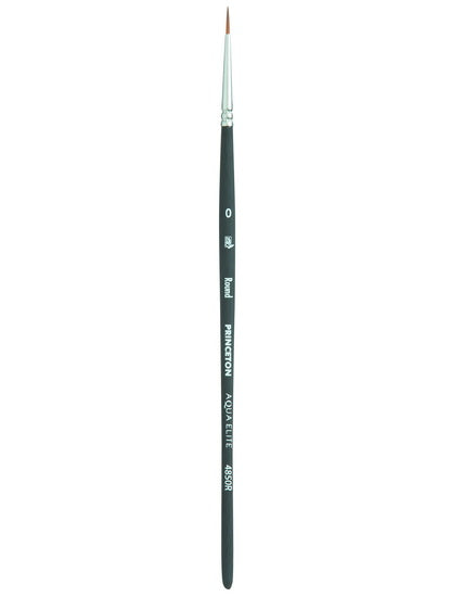 Synthetic paintbrush - aqua elite - round #0