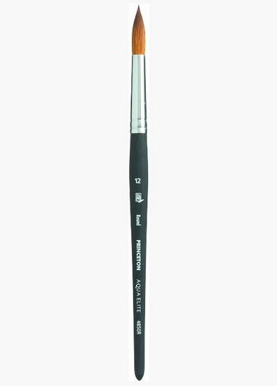 Synthetic paintbrush - aqua elite - round #12