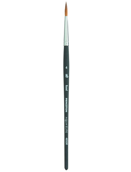 Synthetic paintbrush - aqua elite - round #4