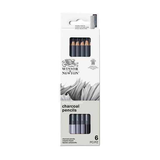 Set of 6 Studio Charcoal Pencils