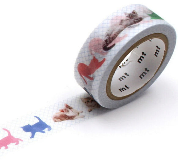 Washi Tape Kittens - 15mm X 7m