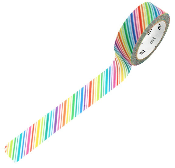 Washi Tape Rainbow Lines - 15mm X 7m