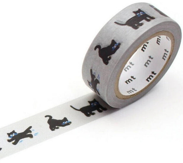 Washi Tape Black Cats - 15mm X 7m