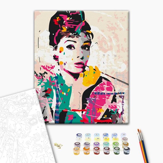 Paint by Number Audrey Hepburn