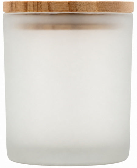 Candle Frosted Glass Jar