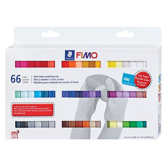 Ens. 66 pâtes à modeler fimo soft