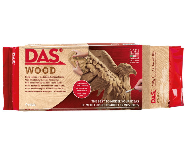 Air-dry clay - wood effect - 350g