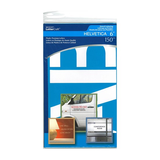 Stencil Lettering - Helvetica, 6 in