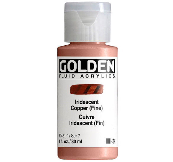 Acrylic fluid - 1 oz  iridescent copper  s7