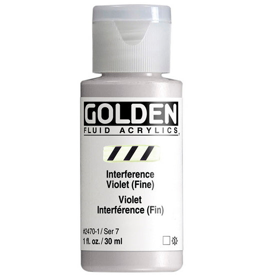 Acrylique fluide - 1 oz  violet interference fin  s7