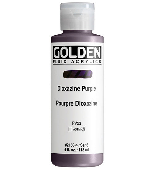 Acrylique fluide - 4 oz  pourpre dioxazine  s6