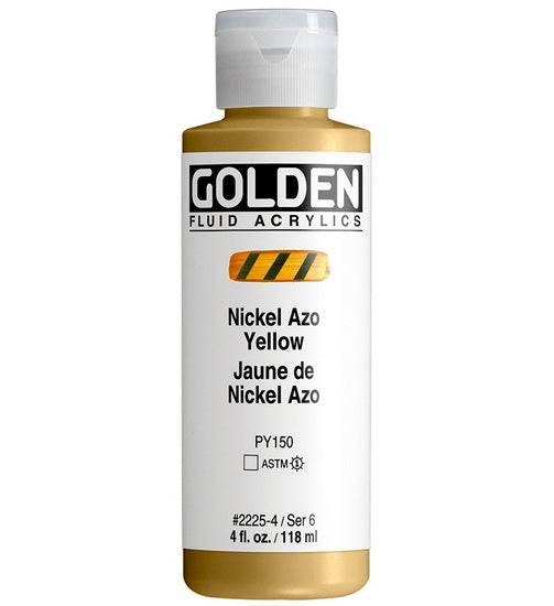 Acrylic fluid - 4 oz  nickel azo yellow  s6