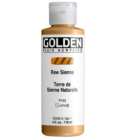 Acrylique fluide - 4 oz  sienne naturelle  s1