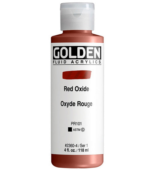 Acrylic fluid - 4 oz  red oxide  s1