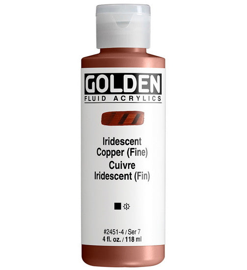 Acrylique fluide - 4 oz  cuivre iridescent  s7