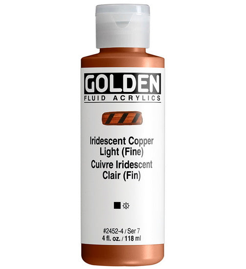 Acrylic fluid - 4 oz  iridescent copper light  s7