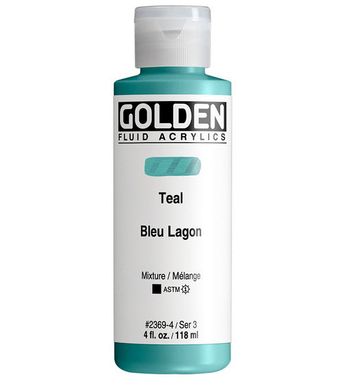 Acrylic fluid - 4 oz  teal  s3