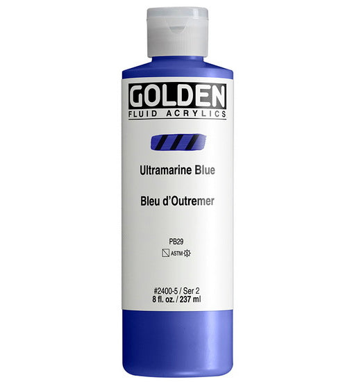 Acrylic fluid - 8 oz  ultramarine blue