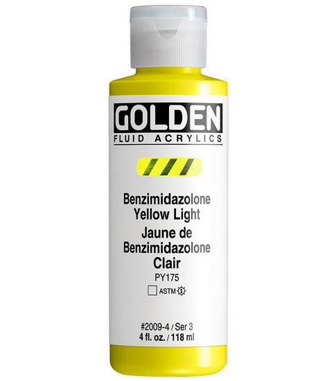 Acrylique fluide - 4 oz  jaune benzimidazolone clair  s3