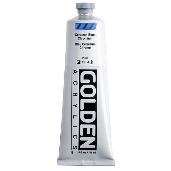 Acrylic heavy body - 5 oz  cerulean blue chromium  s7