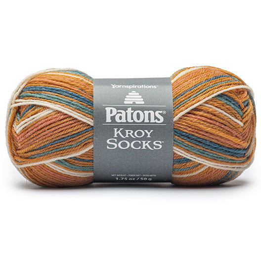 Fil kroy socks #1 - 50gr - rayures milieu du siecle