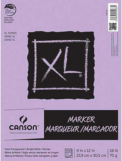 Marker paper pad - xl - 18lb - 9x12in (100s)