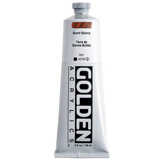Acrylic heavy body - 5 oz  burnt sienna  s1