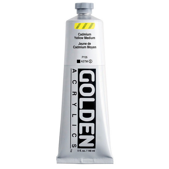 Acrylic heavy body - 5 oz  cadmium yellow medium  s7