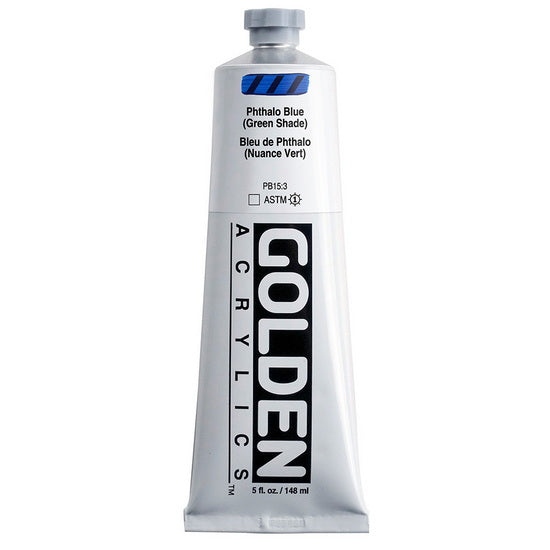 Acrylic heavy body - 5 oz  phthalo blue green shade  s4