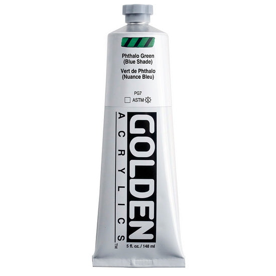 Acrylic heavy body - 5 oz  phthalo green blue shade  s4
