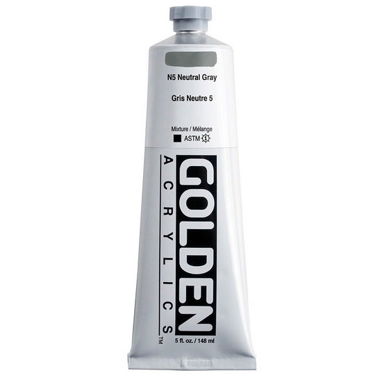 Acrylique haute viscosité - 5 oz  gris neutre #5  s1
