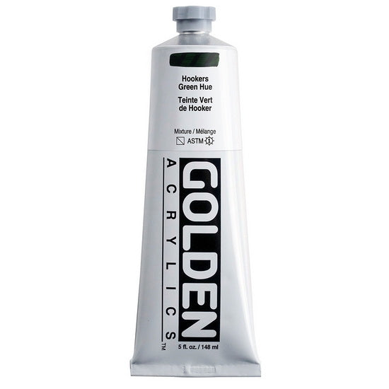 Acrylic heavy body - 5 oz  hooker’s green hue  s7