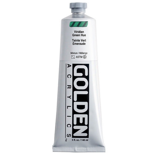 Acrylic heavy body - 5 oz  viridescentian green hue  s1