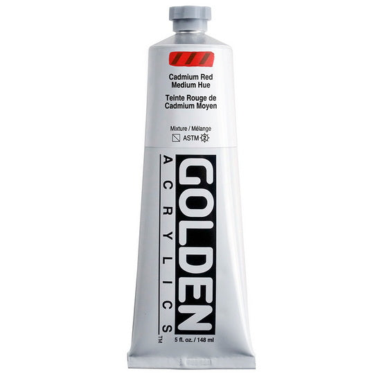 Acrylic heavy body - 5 oz  cadmium red medium hue  s4