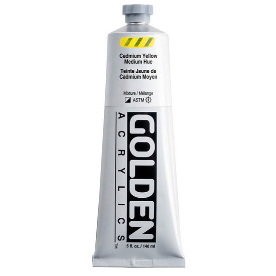 Acrylic heavy body - 5 oz  cadmium yellow medium hue  s4