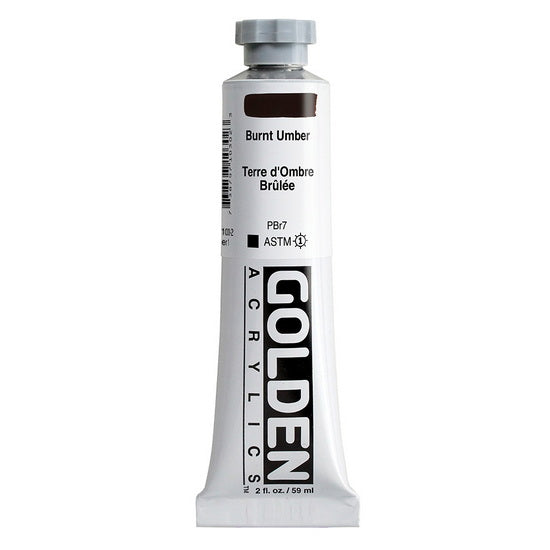 Acrylic heavy body - 2 oz  burnt umber  s1