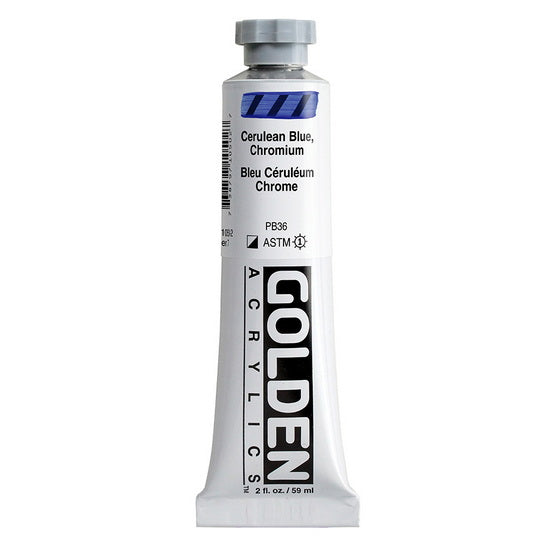 Acrylique haute viscosité - 2 oz  bleu ceruleum chrome  s7