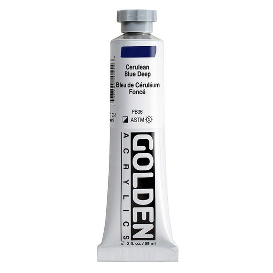 Acrylic heavy body - 2 oz  cerulean blue deep  s9