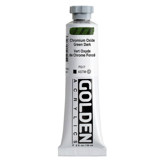Acrylic heavy body - 2 oz  chromium oxide dark green  s3