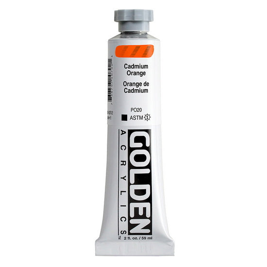 Acrylic heavy body - 2 oz  cadmium orange  s8