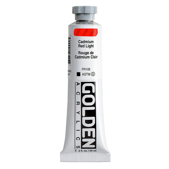Acrylic heavy body - 2 oz  cadmium red light  s9
