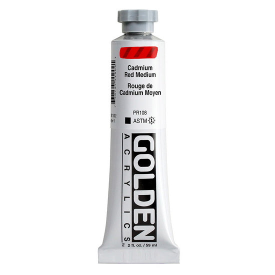 Acrylic heavy body - 2 oz  cadmium red medium  s9
