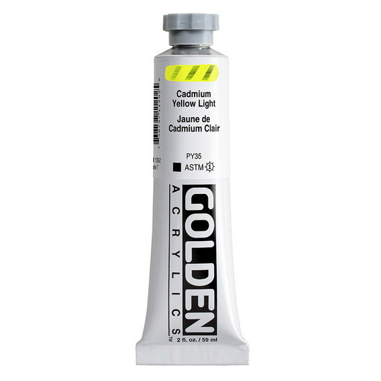 Acrylique haute viscosité - 2 oz  jaune de cadmium clair  s7