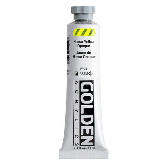 Acrylique haute viscosité - 2 oz  jaune hansa opaque  s4
