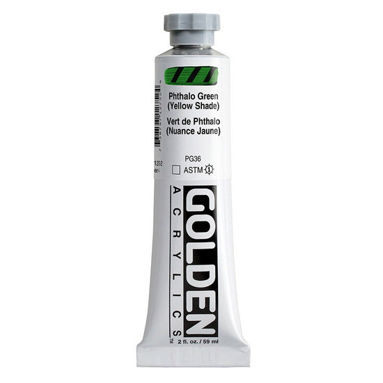 Acrylic heavy body - 2 oz  phthalo green yellow shade  s4
