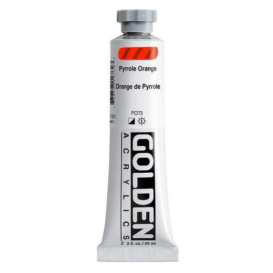Acrylique haute viscosité - 2 oz  orange de pyrrole  s8