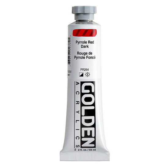 Acrylic heavy body - 2 oz  pyrrole red dark  s8