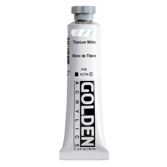Acrylic heavy body - 2 oz  titanium white  s1