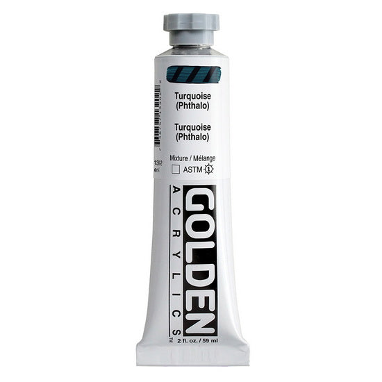 Acrylic heavy body - 2 oz  phthalo turquoise  s4